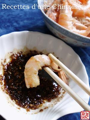 Crevettes cuisson rapide de Canton 白灼虾 báizhuó xiā