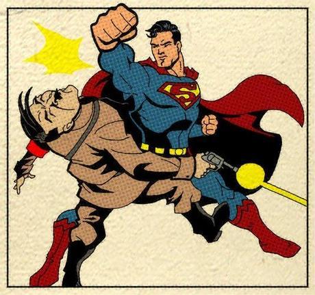 Les Super-Héros sont-ils juifs? supermanhitlerpunch