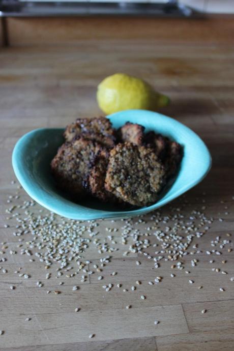 Cookcuits au grand épeautre, sésame, miel et citron