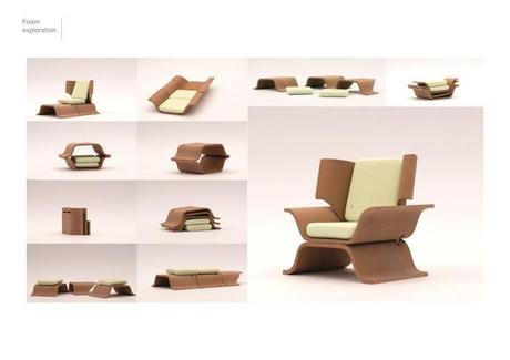 C1 fauteuil compact pour vie compacte par Erik Lyche Solheim
