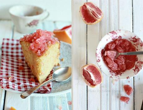 gâteau réconfort au pamplemousse rose et amande amère