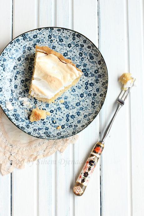 tarte meringuée aux amandes et citron