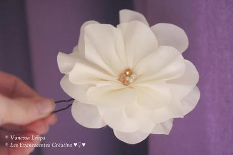 pics a chignon fleurs fait main createur taffetas soie ivoire organza cristal vanesas lekpa