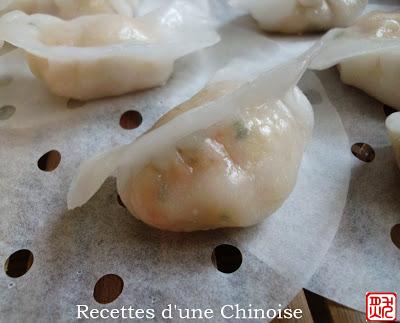 Dim sum: Ha kao / Har gau, plus besoin de rouleau pour étaler la pâte !