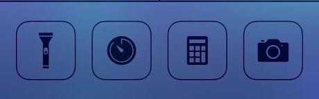 L'icone Horloge apparaît dans le centre de contrôle