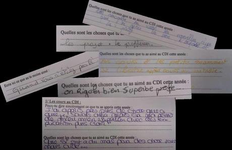 Impressions d'élèves