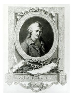 Engraving of Luc de Clapiers, marquis de Vauve...