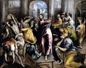 El Greco Jesus chassant les marchands du temple