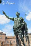 203 - Rome - via dei Fori Imperiali - statue d'Auguste