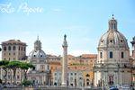 202 - Rome - via dei Fori Imperiali - église Santa Maria di Loreto, colonne trajane et église Santissimo Nome di Maria al Foro Traiano