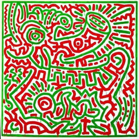 Keith Haring au Musée d’art moderne et au CENTQUATRE + élèments de biographie et quelques oeuvres
