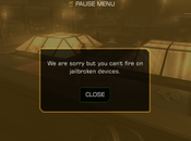 Deus Fall autoriser port flingue iPhone jailbreaké