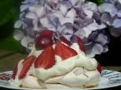 Pavlova retour… pour dessert parfait rouge blanc