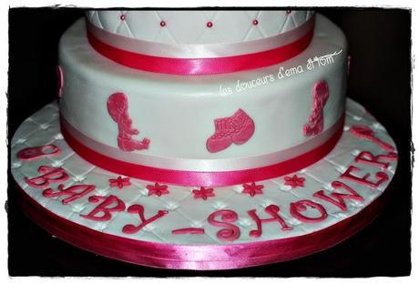 Cake design baby shower girly