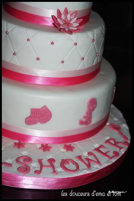 Cake design baby shower girly