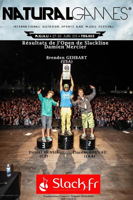 Résultats Open International Damien Mercier 2013 - Natural Games - Slack.fr