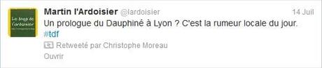 Le prologue du Dauphiné à Lyon ?