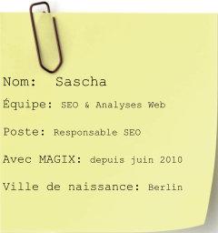 Sascha  notiz fr Inside the MAGIX: Sascha
