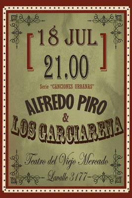Alfredo Piro et los Garciarena au Viejo Mercado jeudi soir [à l'affiche]