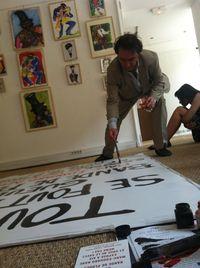 Nabe peignant le panneau coup de poing : 