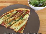 Pizza courgettes grillées