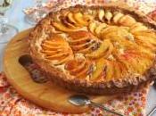 Tarte pêches, tarte saison.