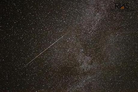 Perseid Meteor Over a California Sky