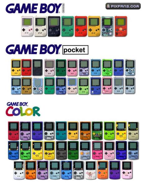 Game Boy Color Modeles sortis