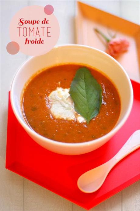 Soupe de tomate froide / Frozen tomato soup