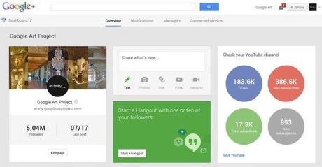 YouTube google plus pages statistique 1 Google intègre les statistiques de YouTube aux tableau de bord des pages Google+