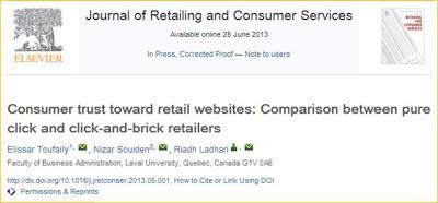 La confiance du consommateur dans les sites Web