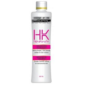 EM2H Hidrakeratin shampooing hydratant à l'huile d'argan sans sulfate, sans sodium sans paraben 300ml