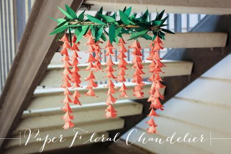 Paper Floral Chandelier Tendrils