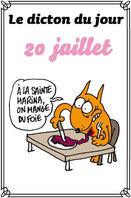 Dicton du jour 20 juillet