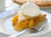 Tourte pêches peach