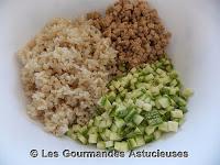 Salade de riz aux courgettes et au tofu
