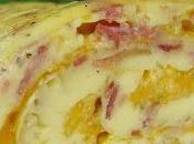 Omelette roulée bacon fromage