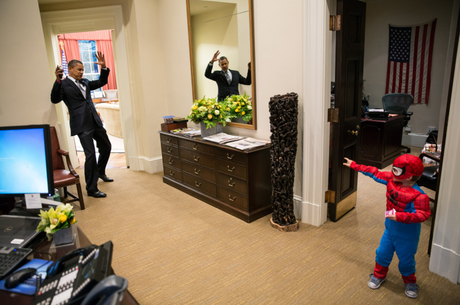 Exemple d'une photographie de Barack Obama publiée sur son Tumblr