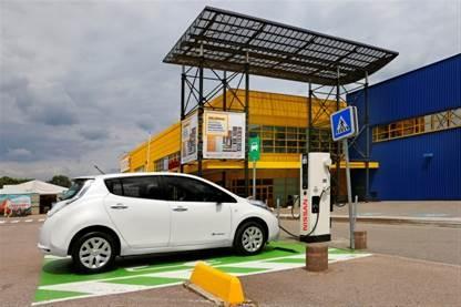 Nissan et Ikea développent le réseau de recharge rapide pour les véhicules électriques en France