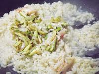 Risotto aux  crevettes et courgettes