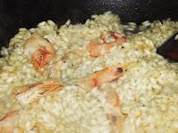 Risotto aux  crevettes et courgettes