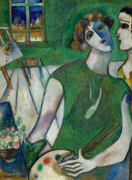 Marc Chagall  est lui aussi à Nice pour l’été, avec des autoportraits
