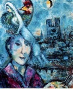 Marc Chagall  est lui aussi à Nice pour l’été, avec des autoportraits