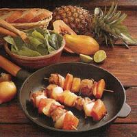 Brochettes de bœuf mariné