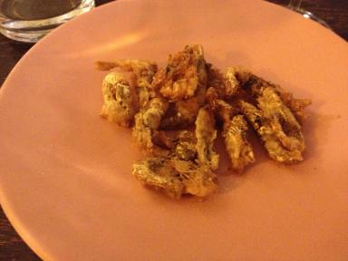 tempura de crevettes grises