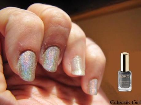 J’ai testé : le vernis Kiko Holographique Silk Taupe