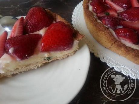 Tarte aux fraises au basilic