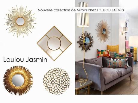 Vous recherchez des Miroirs  dorés,  ou des idées de Déco : Les Miroirs dorés de Loulou Jasmin 