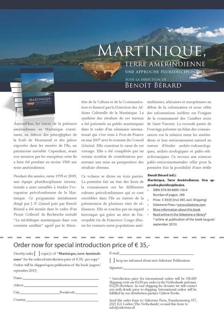 Martinique, terre amérindienne, sous la direction de Benoît Bérard !