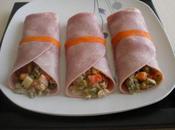 Rouleaux jambon macédonie